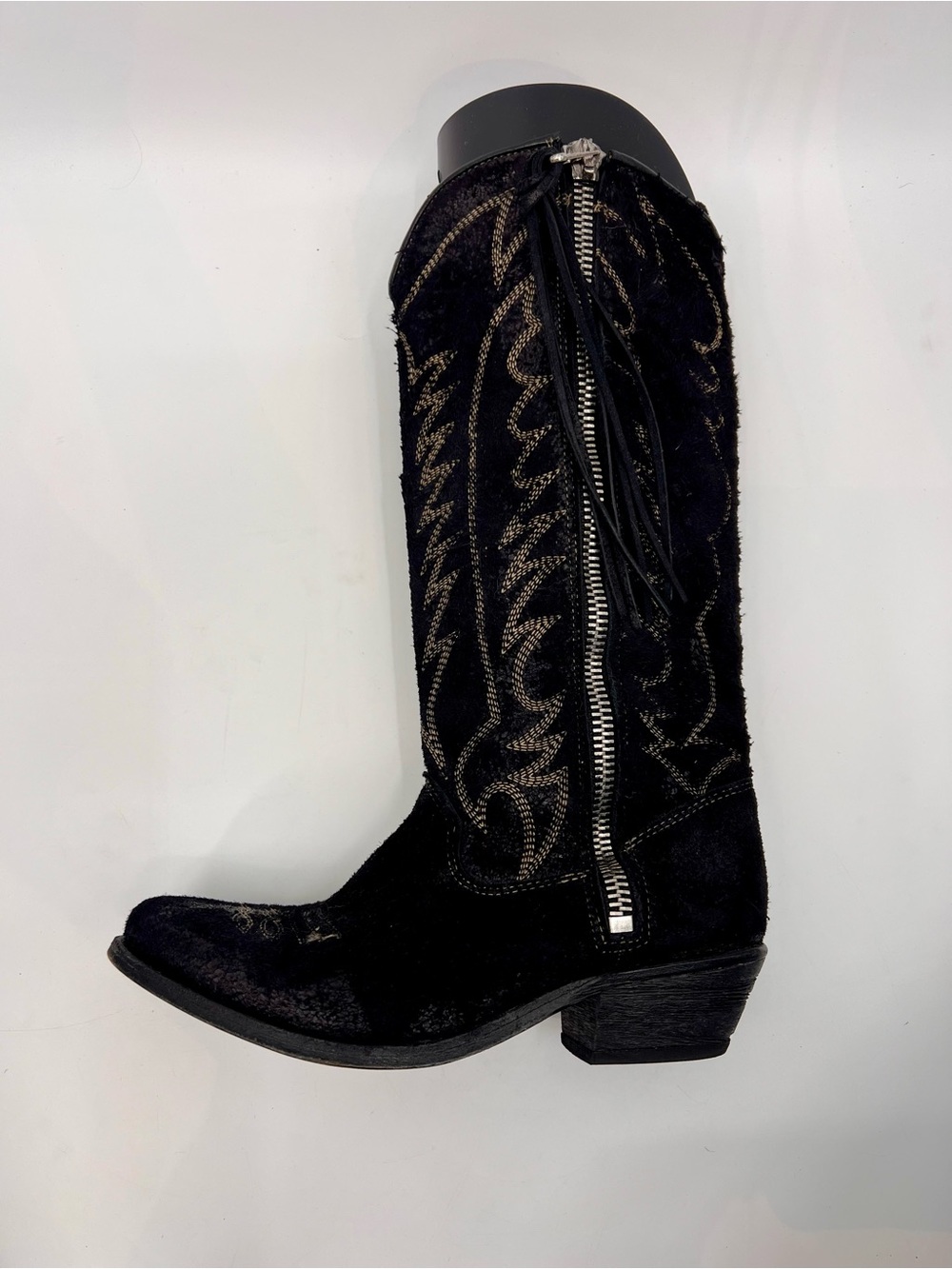 All Saints Western‎ boots suede embroidered 38